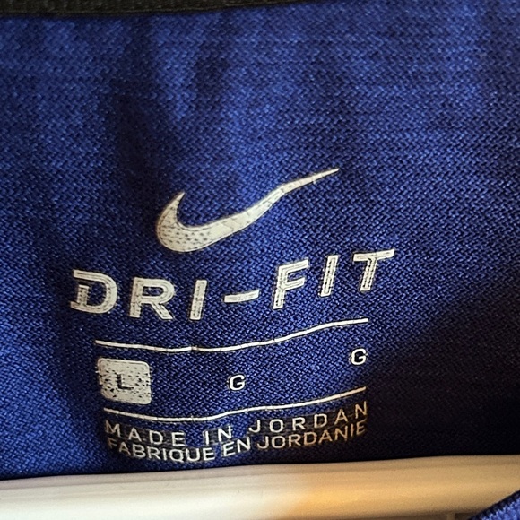 Nike Blue Dri-FIT T-Shirt, Youth L - Picture 3 of 4